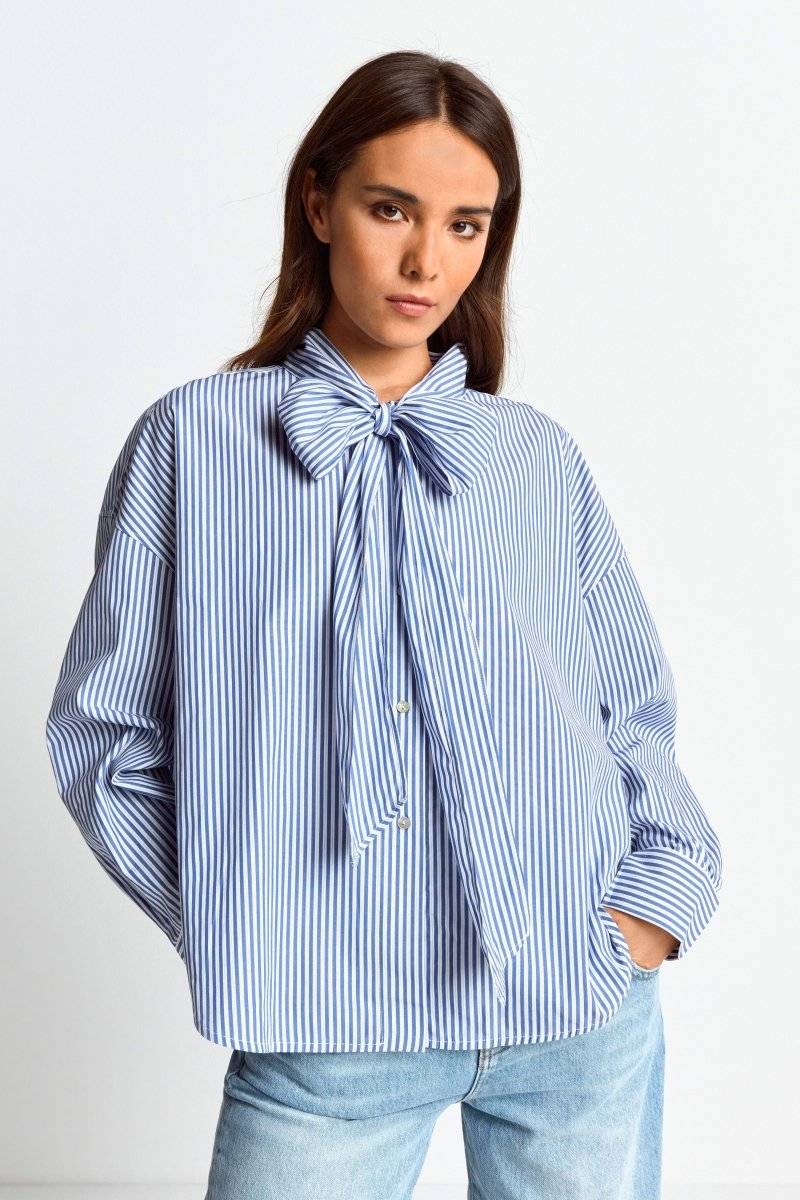 Eich & Royal Bluse mit Bindekragen Schlussverkauf