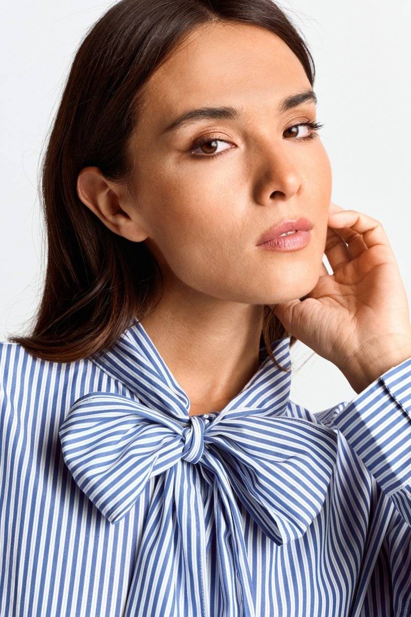 Eich & Royal Bluse mit Bindekragen Schlussverkauf