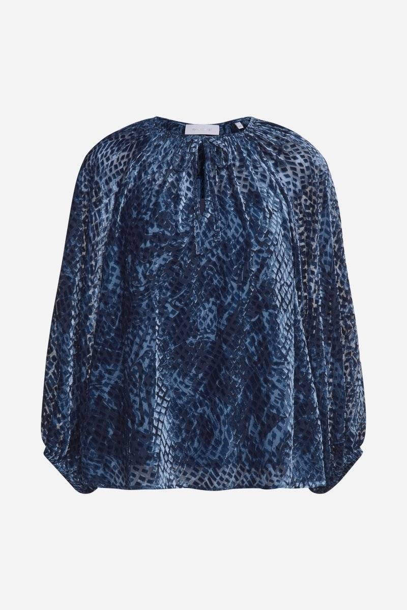 Eich & Royal Samtbluse mit Ballonärmeln Blitzverkäufe
