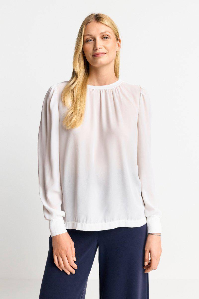 Eich & Royal Chiffonbluse mit Rundhalsausschnitt Fabrikpreis