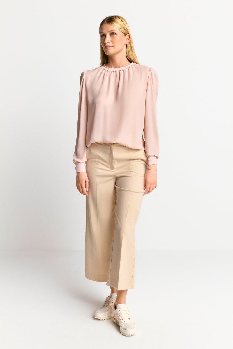 Eich & Royal Chiffonbluse mit Rundhalsausschnitt Fabrikpreis