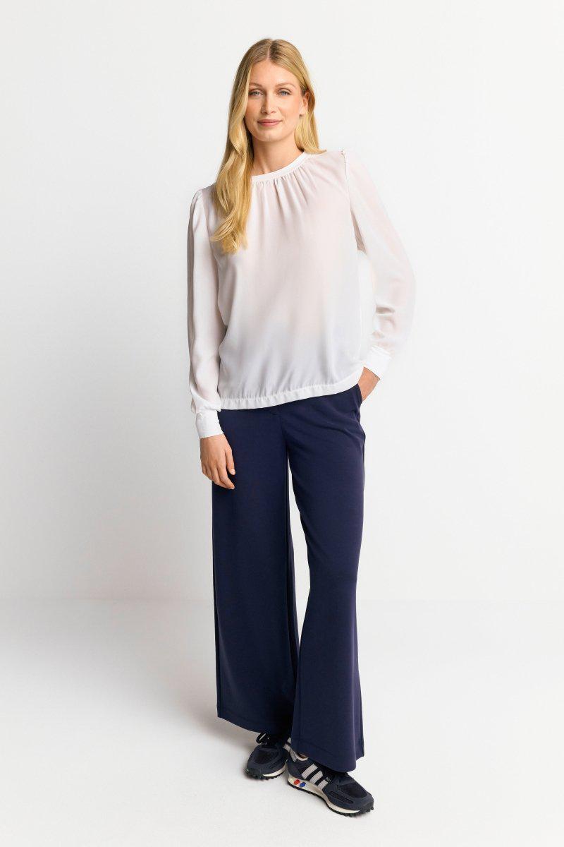 Eich & Royal Chiffonbluse mit Rundhalsausschnitt Rabatt