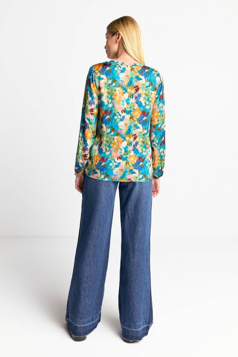 Eich & Royal V-Neck-Bluse mit Knöpfen Versandkostenfrei
