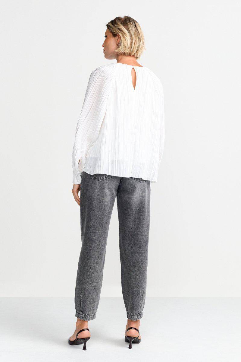 Eich & Royal Ausgestellte Plissee-Bluse Online Shopping