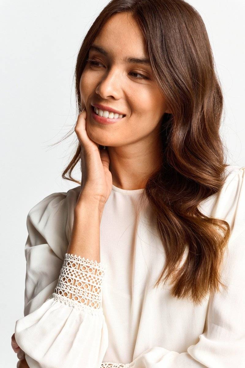 Eich & Royal Bluse mit Manschetten aus Spitze Valentinstagsangebot