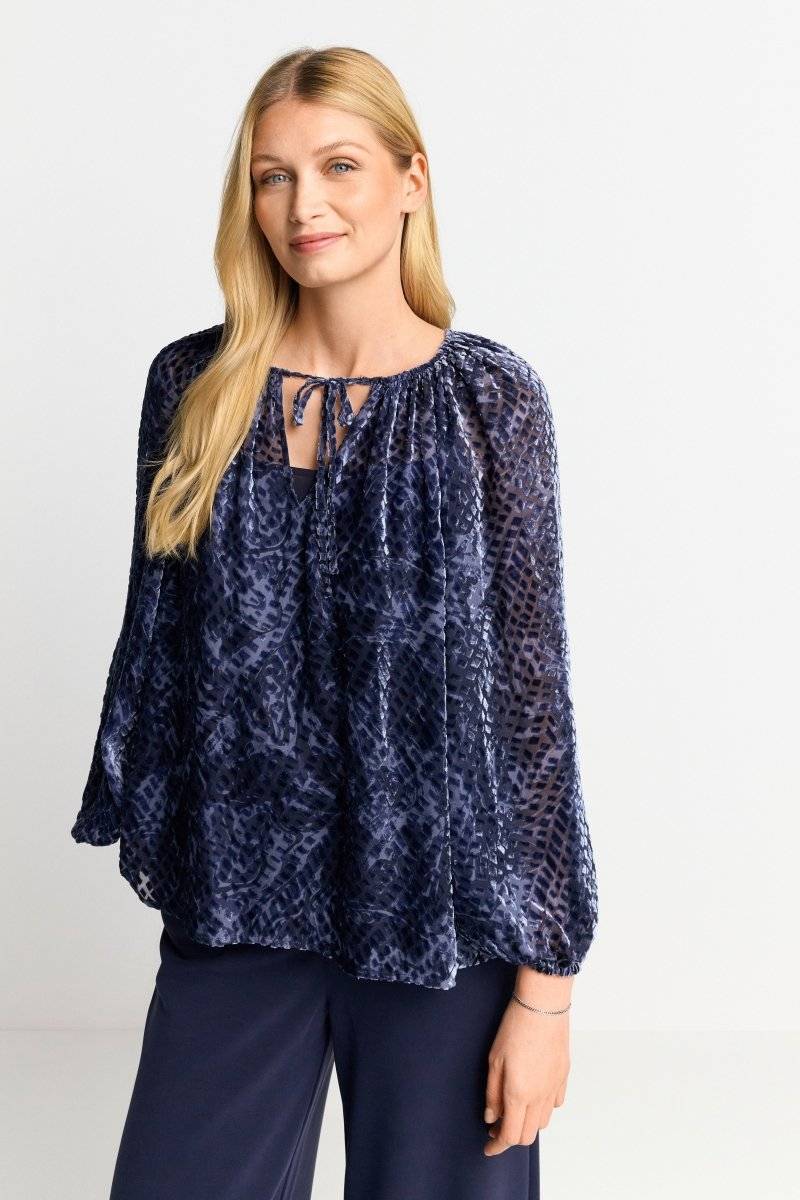 Eich & Royal Samtbluse mit Ballonärmeln Jubiläumsangebot