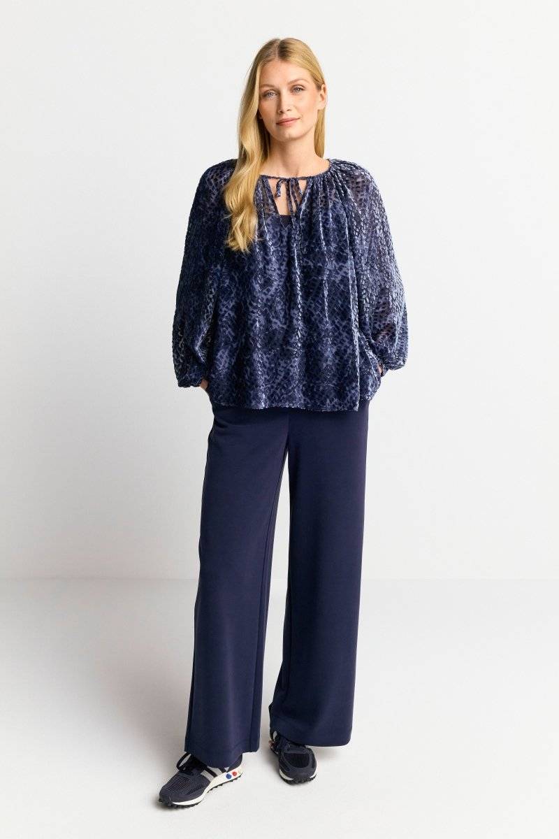 Eich & Royal Samtbluse mit Ballonärmeln Jubiläumsangebot