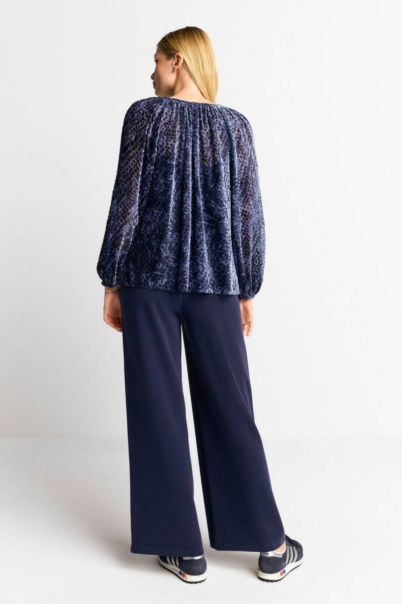 Eich & Royal Samtbluse mit Ballonärmeln Jubiläumsangebot