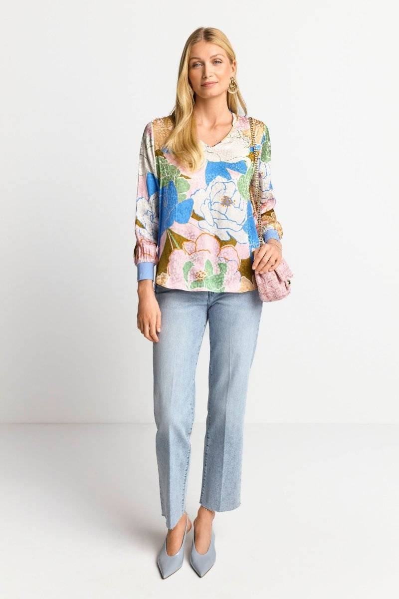 Eich & Royal Bluse mit floralem Print Lagerräumung