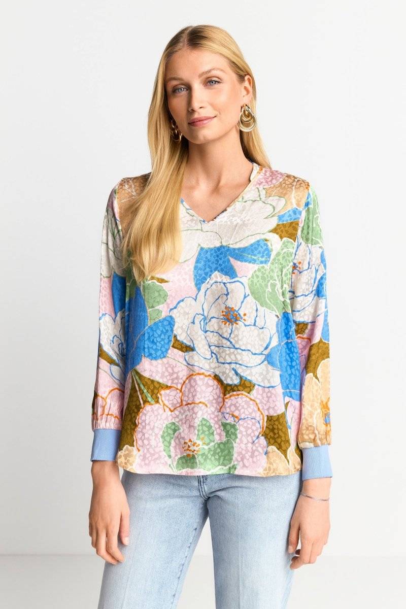 Eich & Royal Bluse mit floralem Print Lagerräumung
