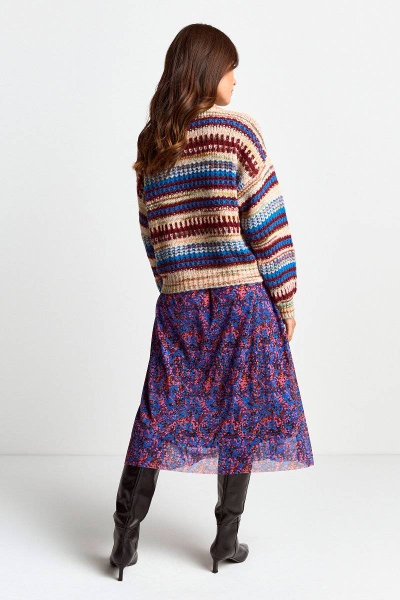 Eich & Royal Pullover mit bunten Streifen 50% Rabatt mit kostenlosem Versand
