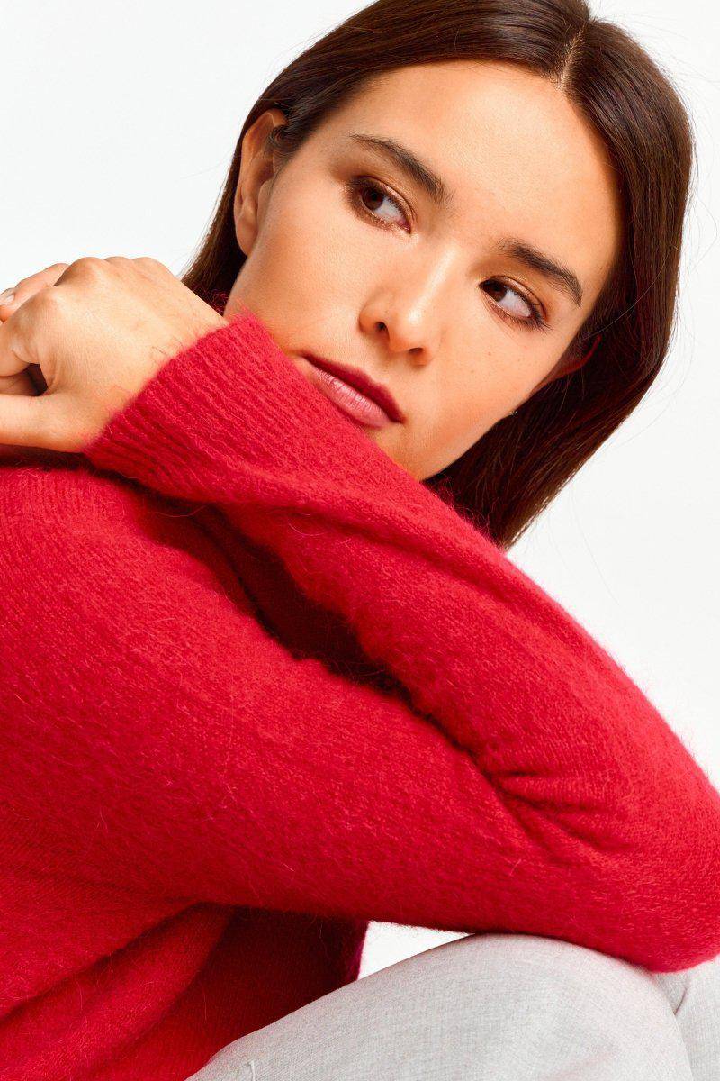Eich & Royal Strickpullover aus weichem Materialmix Kostenloser Versand international