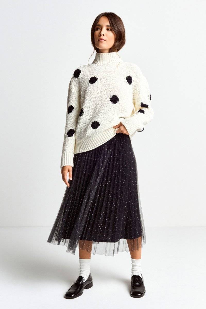 Eich & Royal Pullover mit blauen Polka Dots zollfrei