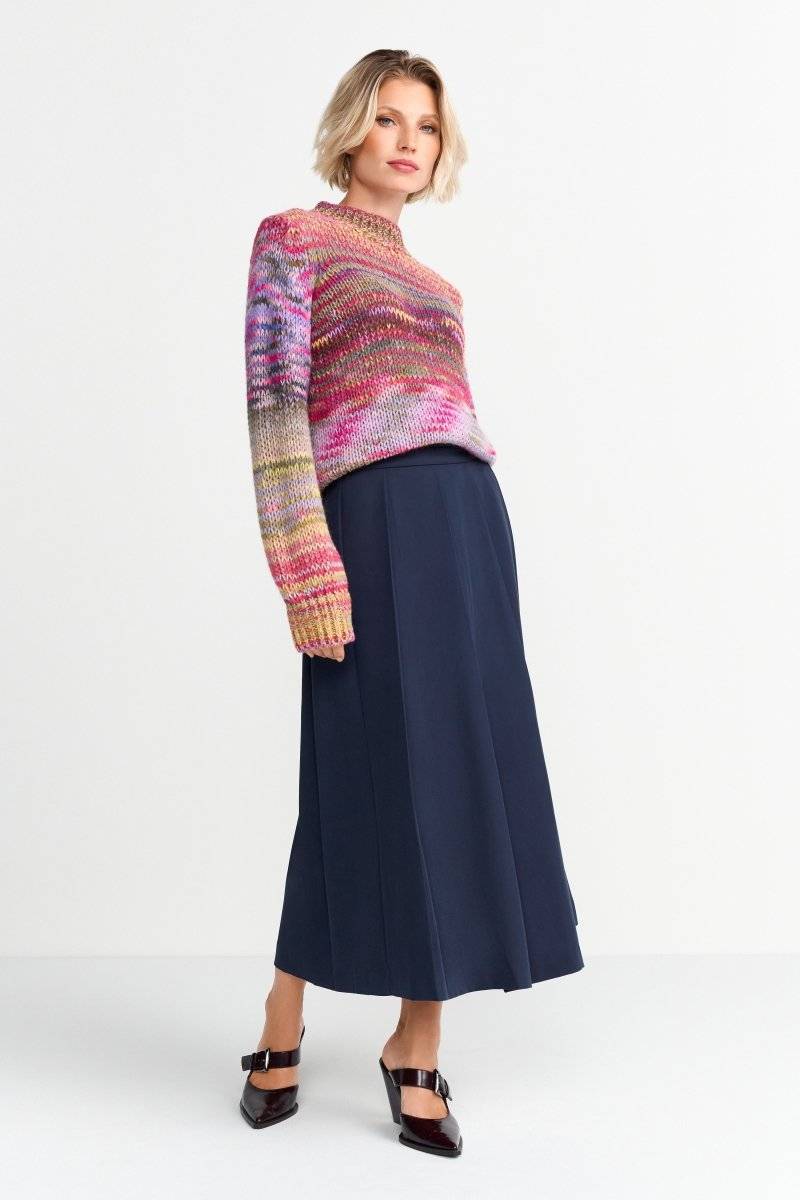 Eich & Royal Pullover aus buntem Melange-Strick Verkauf