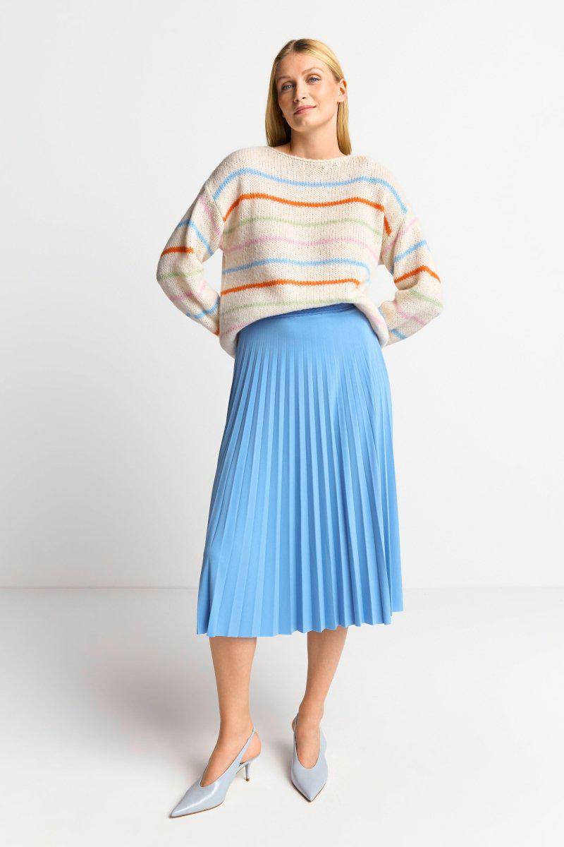 Eich & Royal Gestreifter Pullover in Perlweiß Limitierter Zeitrabatt