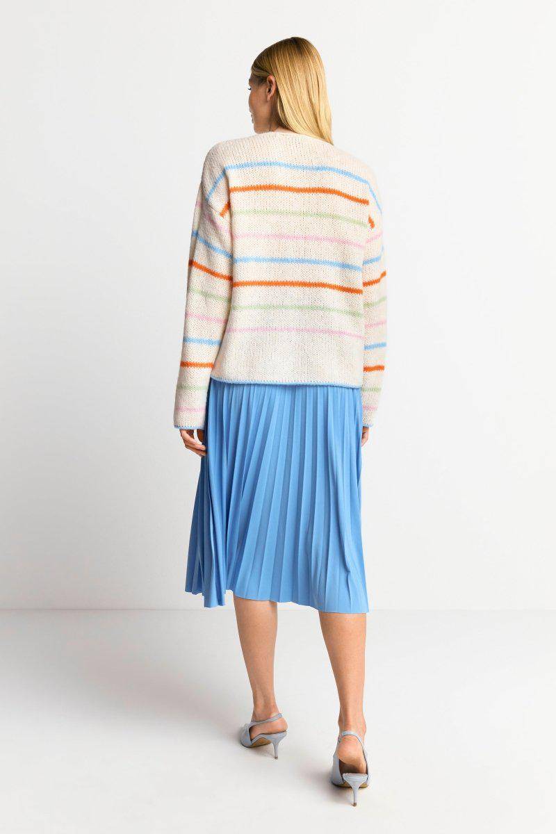 Eich & Royal Gestreifter Pullover in Perlweiß Limitierter Zeitrabatt