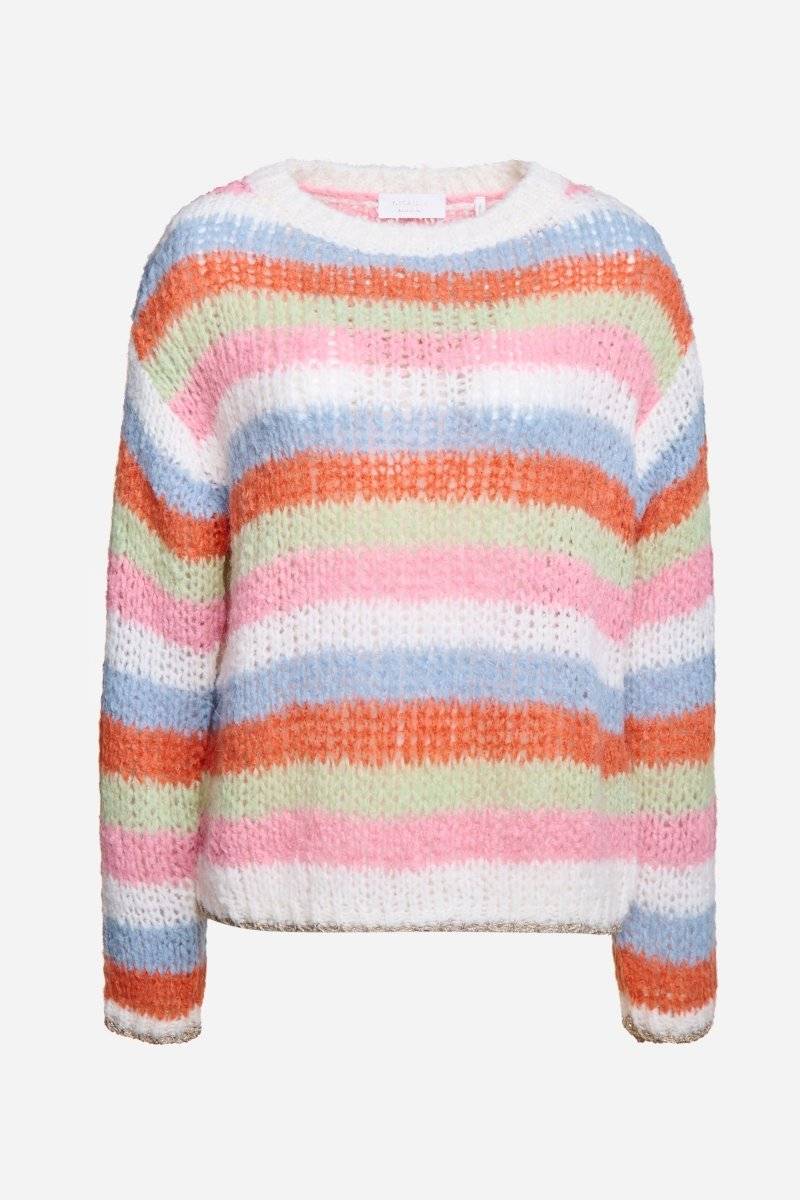 Eich & Royal Gestreifter Grobstrickpullover Fabrikpreis