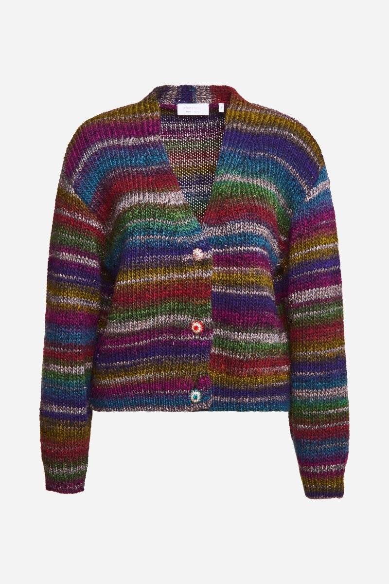 Eich & Royal Cardigan mit bunten Kristallknöpfen Rabatt