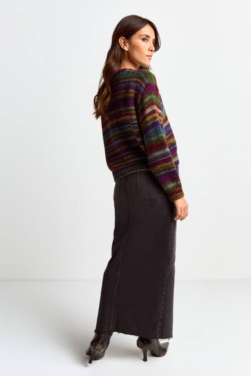 Eich & Royal Cardigan mit bunten Kristallknöpfen Rabatt