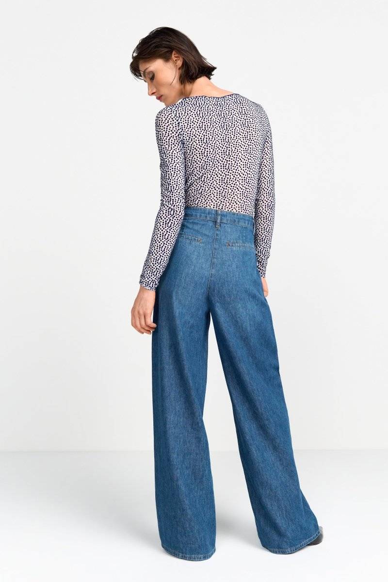 Eich & Royal Wide Leg Denim mit hoher Taille Preisnachlass