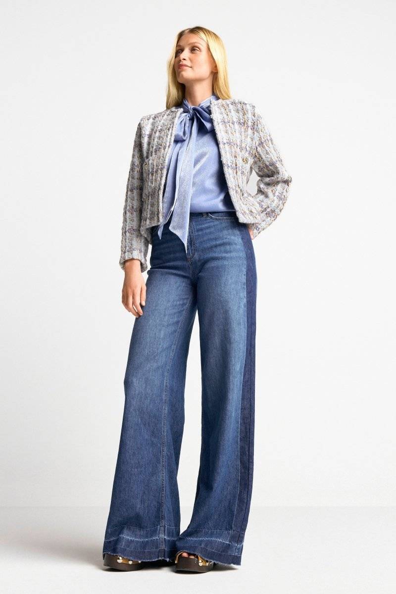 Eich & Royal Wide Leg Denim mit Seitenstreifen Heißer Verkauf