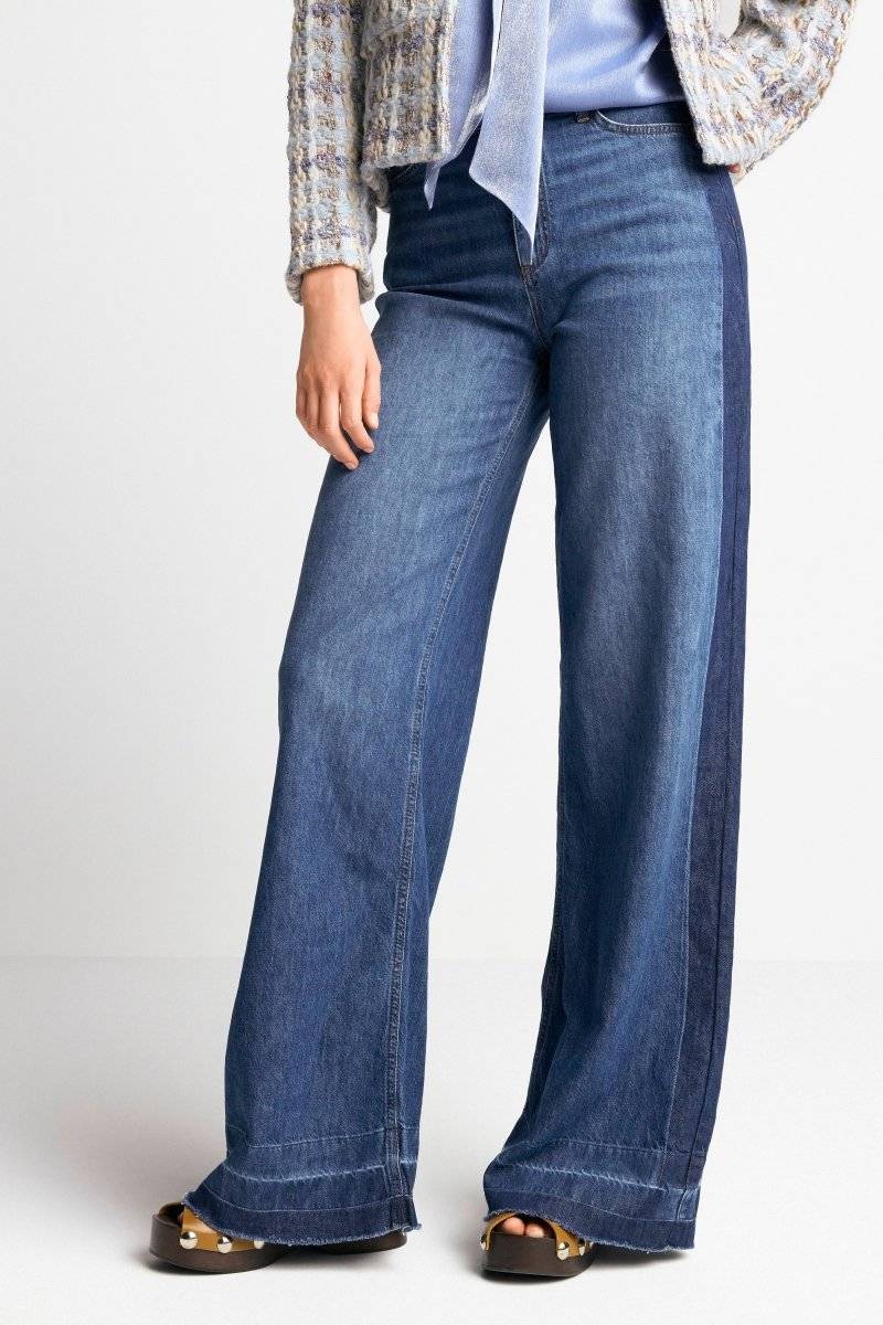 Eich & Royal Wide Leg Denim mit Seitenstreifen Heißer Verkauf