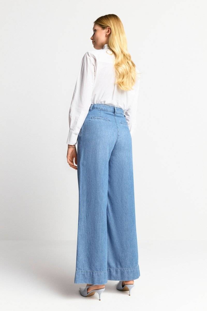 Eich & Royal Wide Leg Denim mit Bundfalten Exklusive Angebote