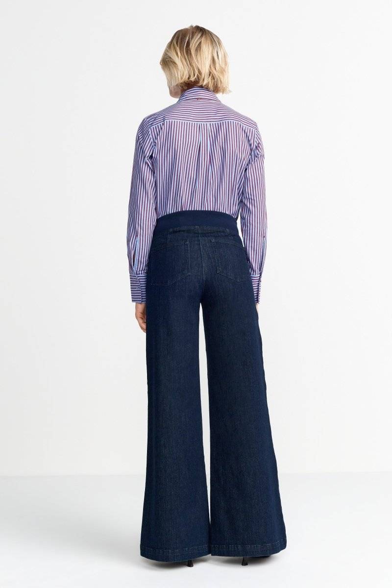 Eich & Royal Wide Leg Denim mit elastischem Bund Saisonale Angebote