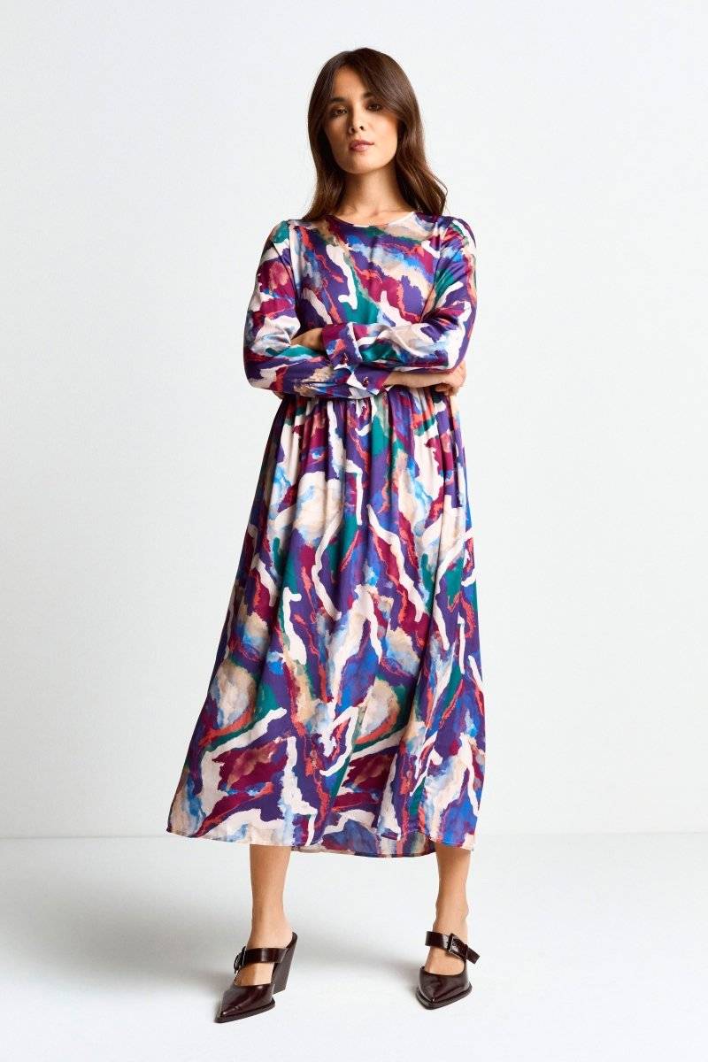 Eich & Royal Midikleid mit abstraktem Print Nur für heute