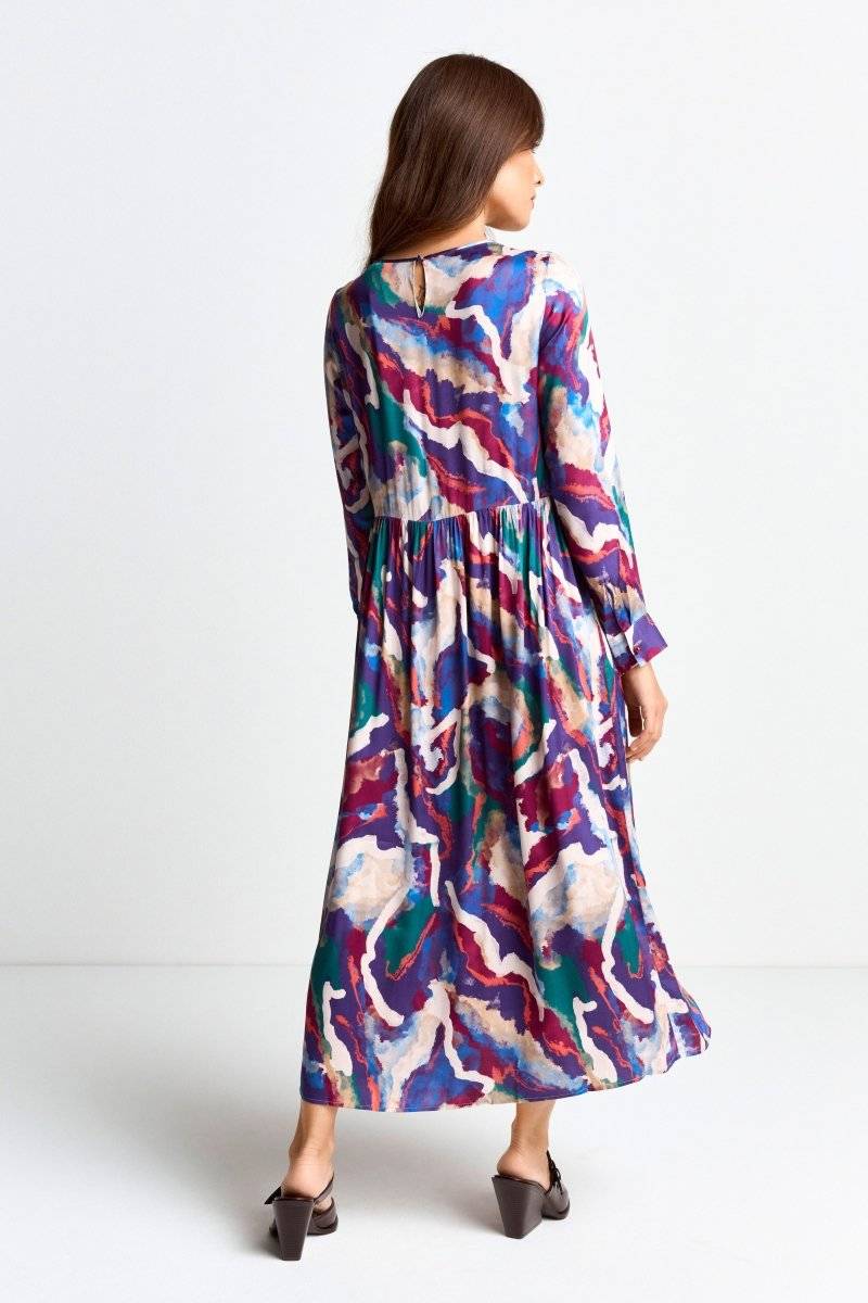 Eich & Royal Midikleid mit abstraktem Print Nur für heute