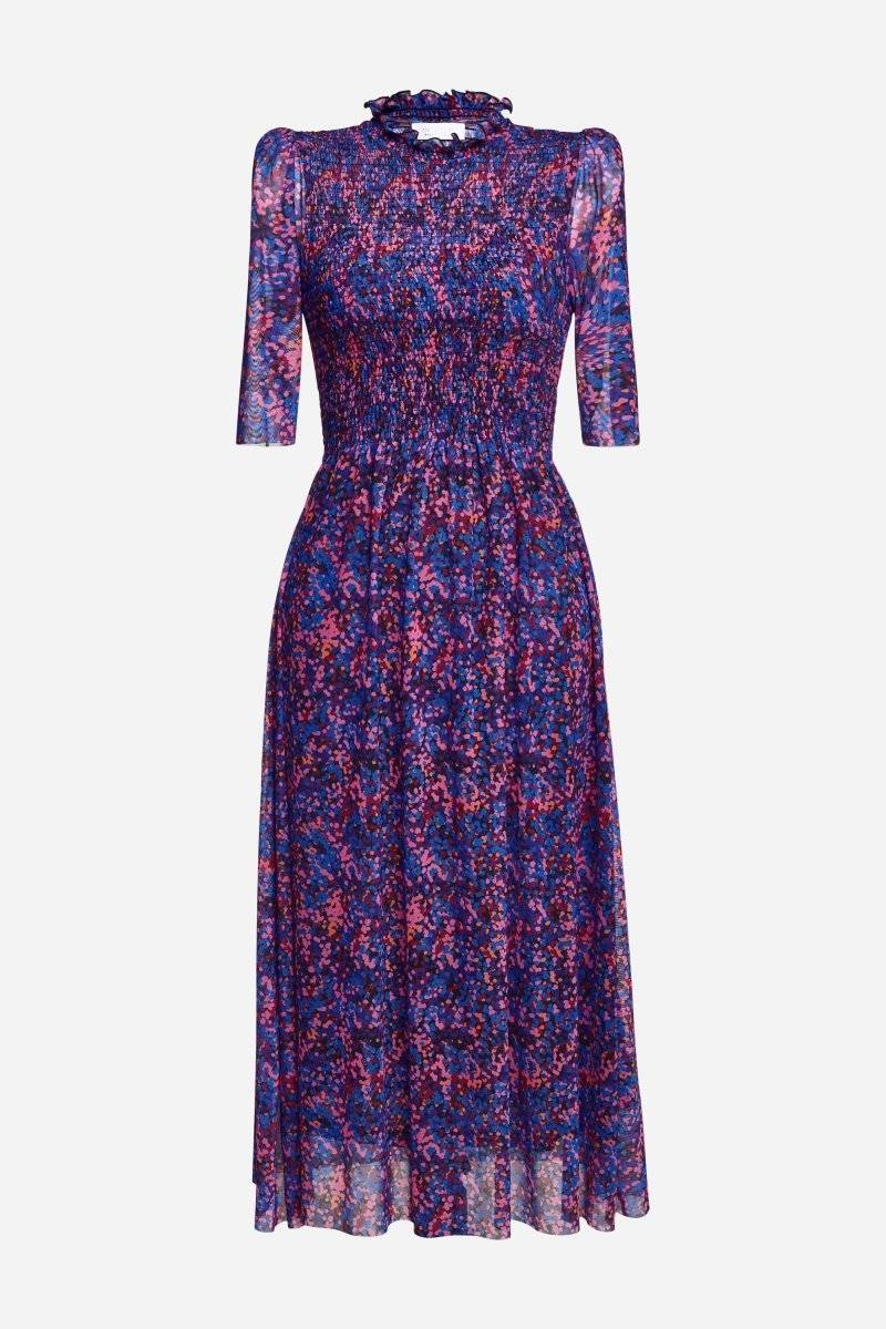 Eich & Royal Meshkleid mit Rüschenkragen Sonderangebot der Fabrik