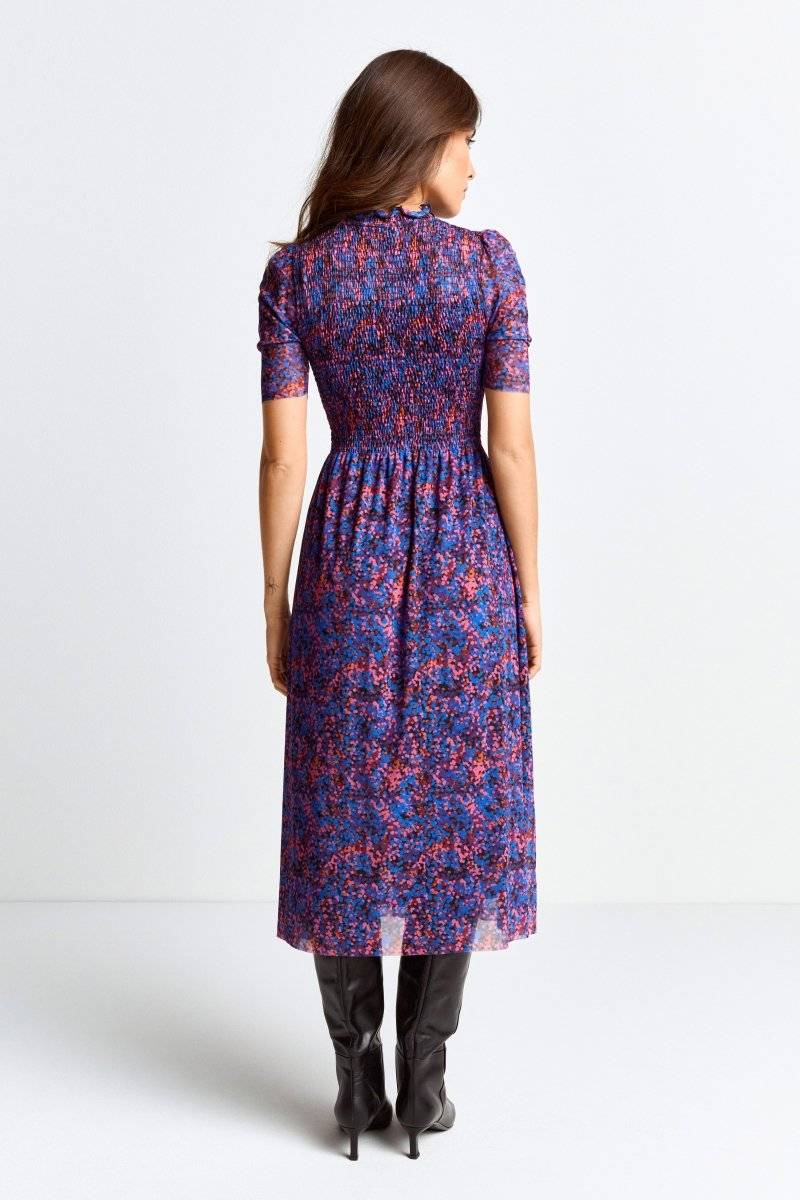 Eich & Royal Meshkleid mit Rüschenkragen Sonderangebot der Fabrik