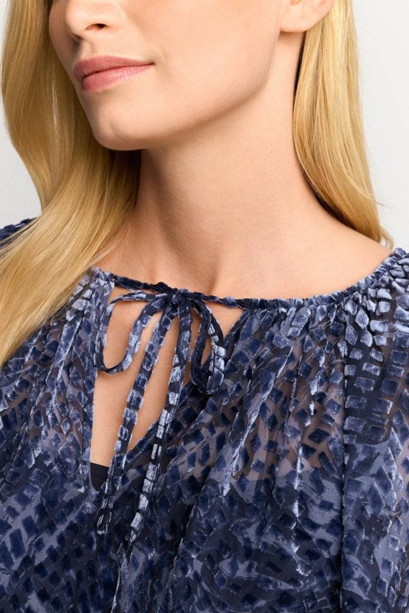 Eich & Royal Mini-Blusenkleid aus Samt Vierteljährliche Förderung