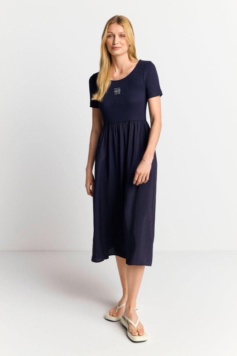 Eich & Royal Midikleid mit Logostickerei Super Rabatt