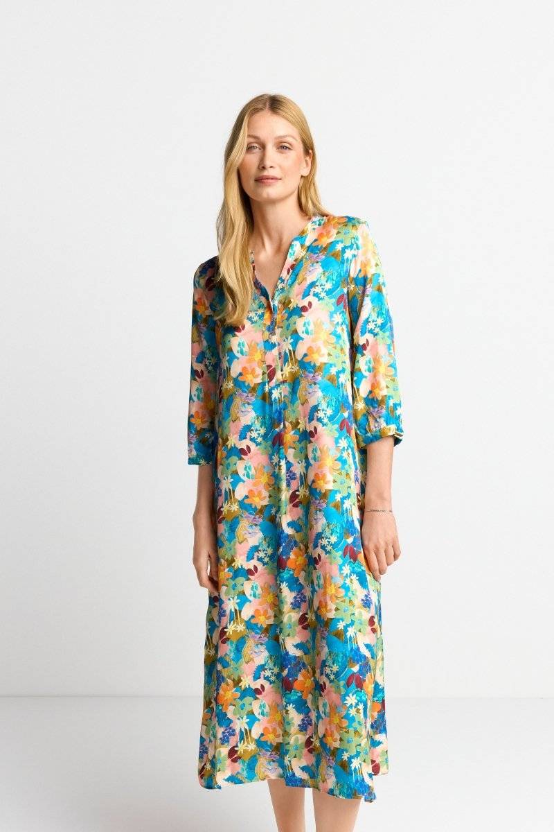 Eich & Royal Midikleid mit buntem Blumenprint Riesige Rabatte