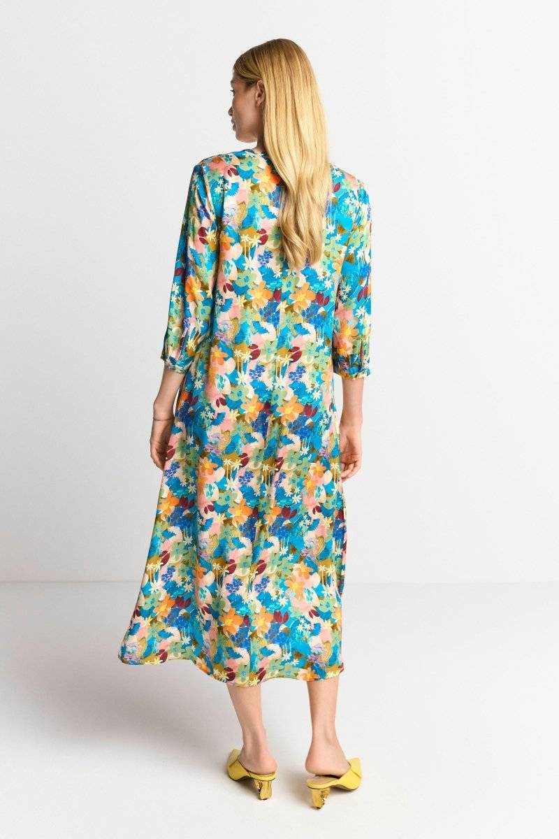 Eich & Royal Midikleid mit buntem Blumenprint Riesige Rabatte