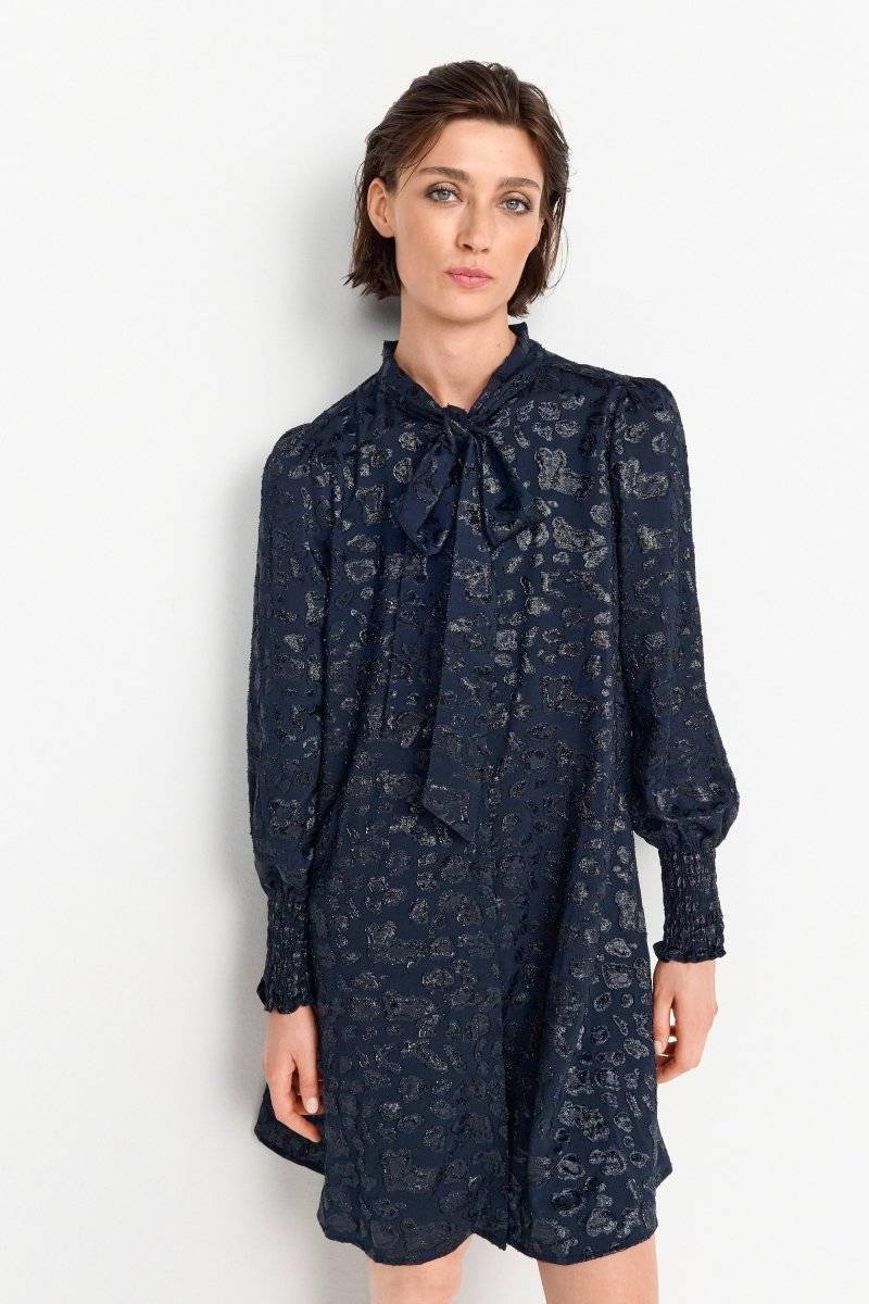 Eich & Royal Minikleid mit Schleifenkragen Clearance-Verkauf
