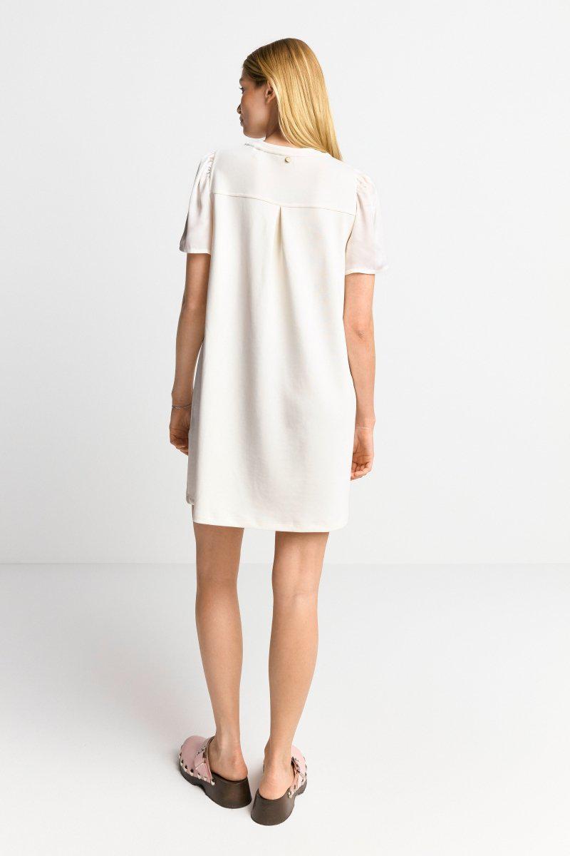 Eich & Royal Minikleid mit seidigen Puffärmeln Black Friday Preise