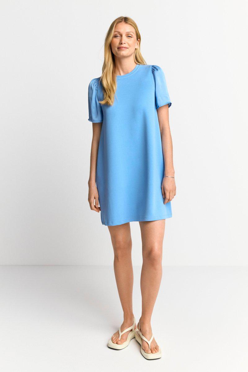 Eich & Royal Minikleid mit seidigen Puffärmeln Black Friday Preise