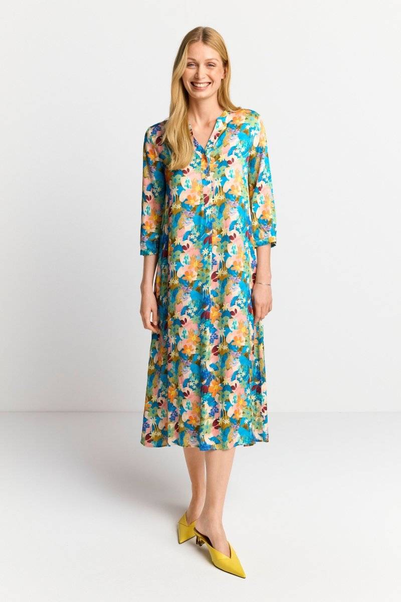 Eich & Royal Midikleid mit buntem Blumenprint 50% Rabatt für begrenzte Zeit
