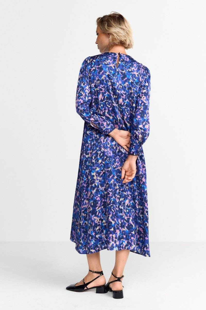 Eich & Royal Blaues Midikleid mit Leo-Print Online