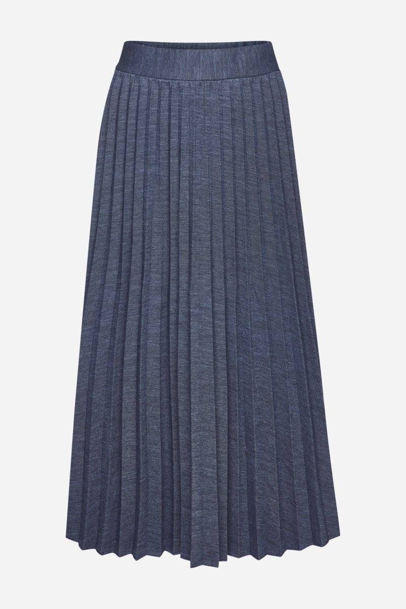 Eich & Royal Plisseerock in Denim-Optik Rabatt