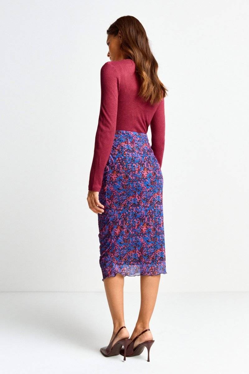Eich & Royal Midirock mit floralem Allover-Print Heißer Verkauf
