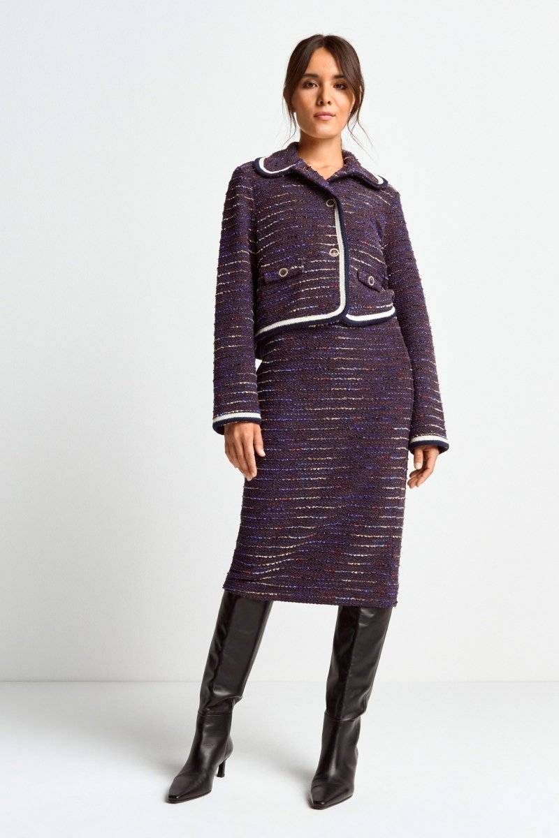 Eich & Royal Bouclé-Rock in Midilänge Top Angebot