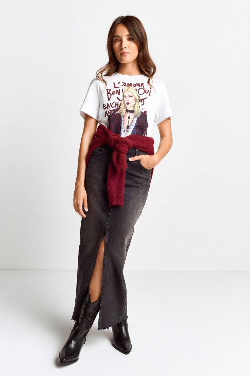 Eich & Royal T-Shirt mit Fashion-Illustration JETZT KAUFEN