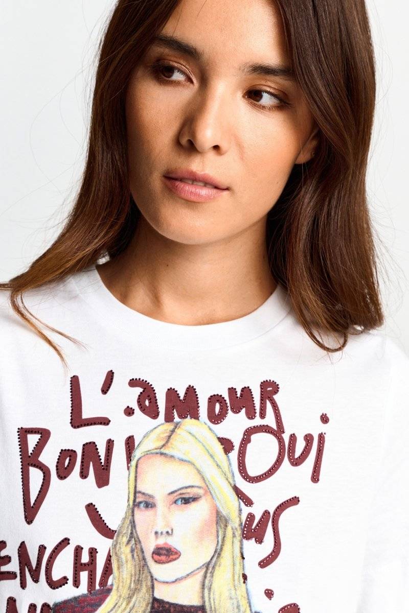 Eich & Royal T-Shirt mit Fashion-Illustration JETZT KAUFEN