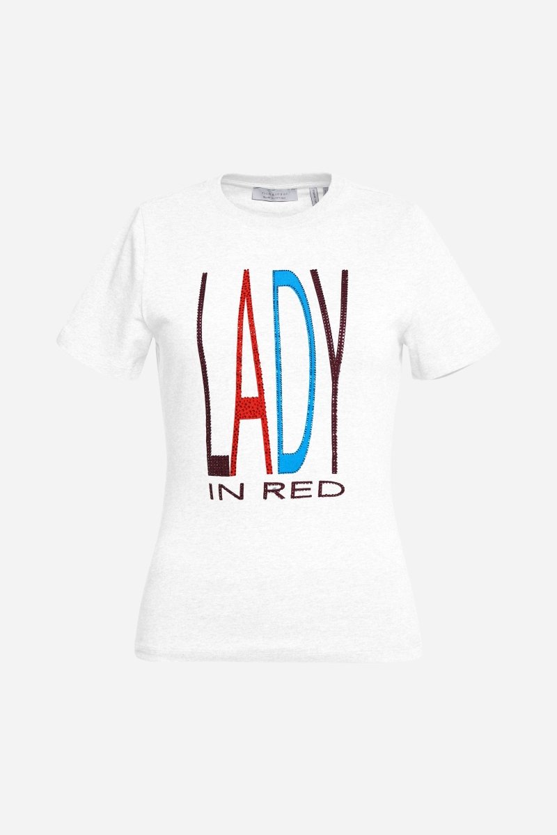 Eich & Royal T-Shirt mit Strass-Schriftzug Neueste Stile