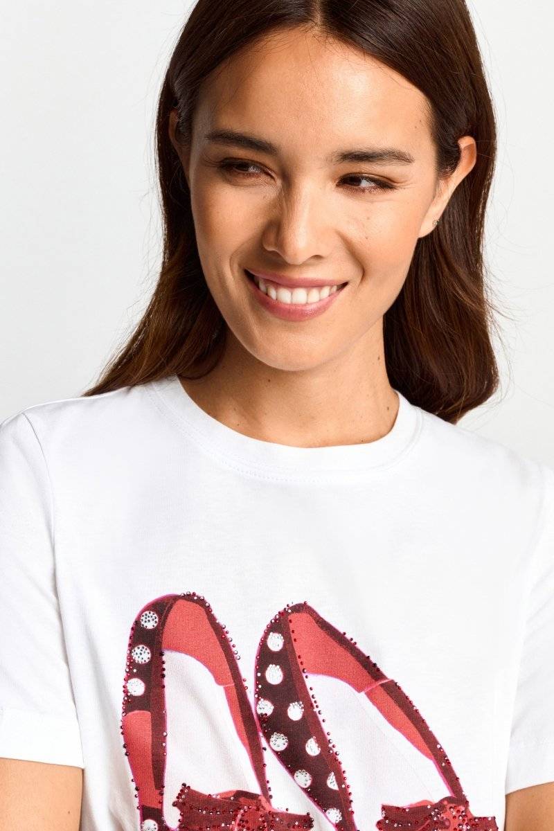 Eich & Royal T-Shirt mit Strassdetails Letzter Tag