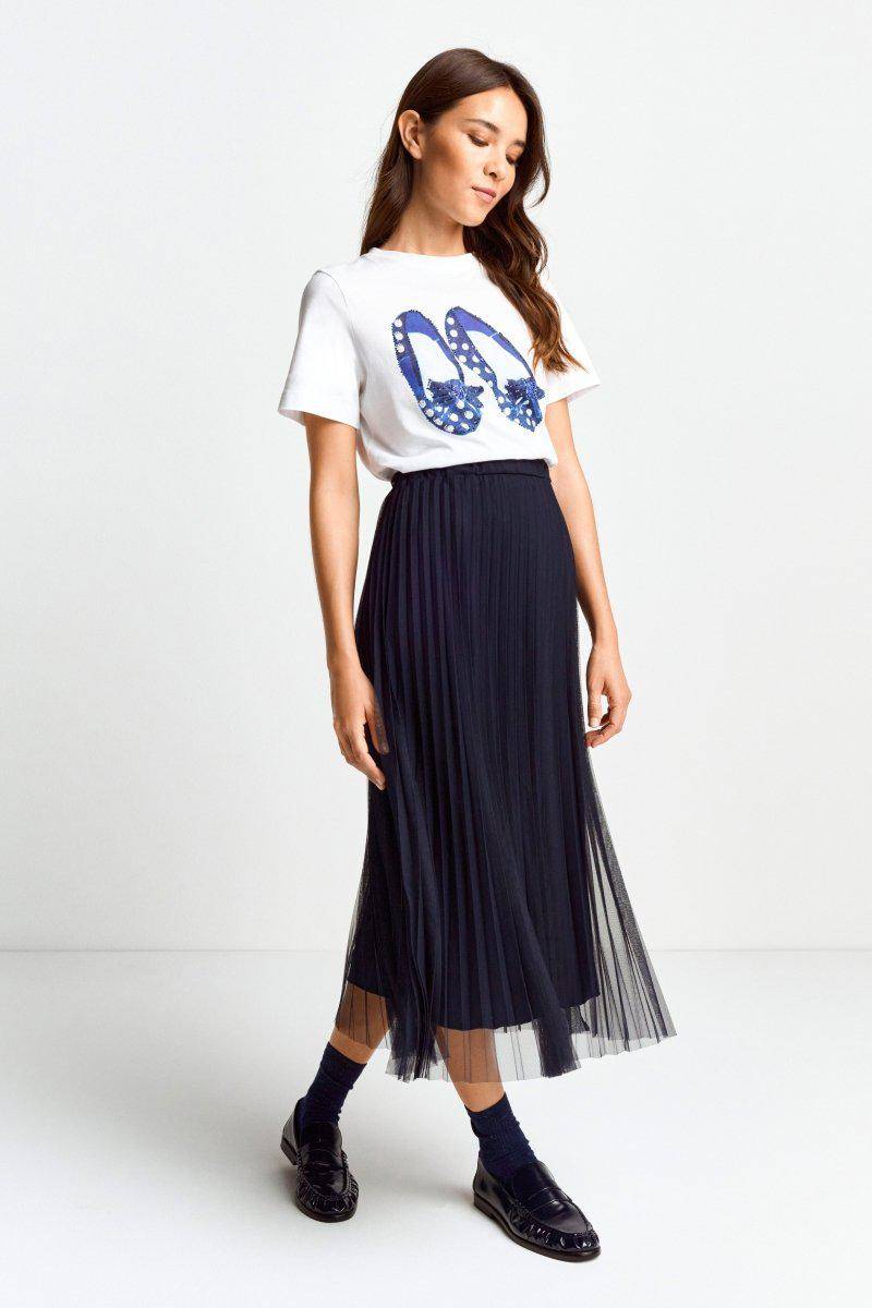 Eich & Royal T-Shirt mit Strassdetails Zeitbegrenzte Promotion