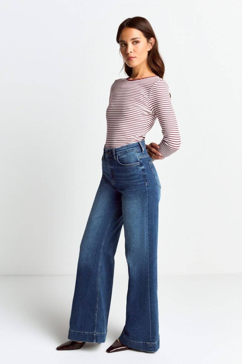 Eich & Royal Bodycon-Longsleeve mit Streifen Discount Store für neue Produkte